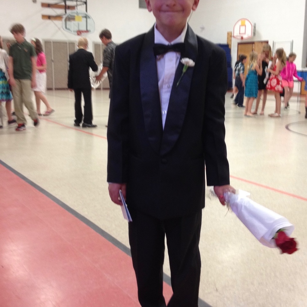 Boys Tuxedo with Black and White Jackets